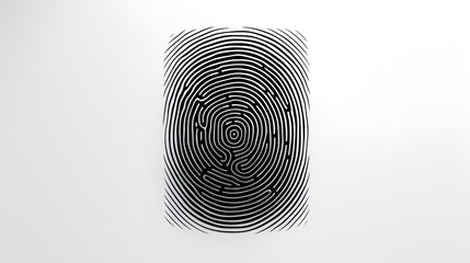 black and white fingerprint