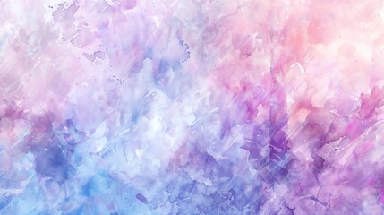 Fototapeta premium Watercolor pastel wallpaper with soft washes of pink blue and lavender blending seamlessly giving a tranquil and artistic feel to the space