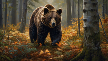 bear in natural forest