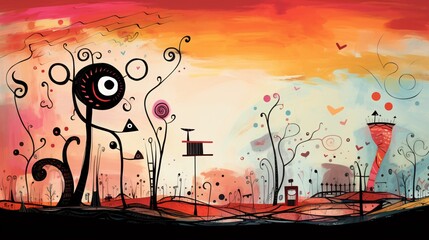  A whimsical fantasy storybook illustration 