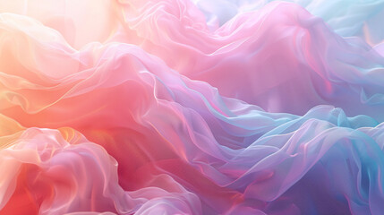 Abstract Background with Pink and White Smoke, Whispers of Pastel Clouds