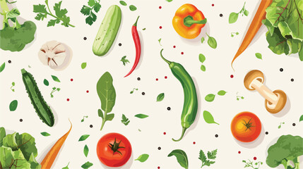 Flyer design for vegetarian organic local market