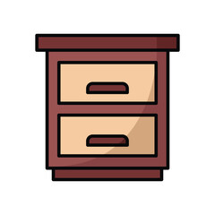 drawer icon vector design template simple and clean