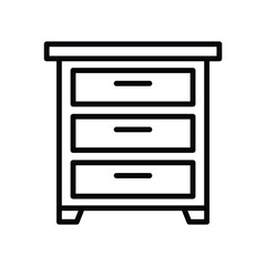 drawer icon vector design template simple and clean
