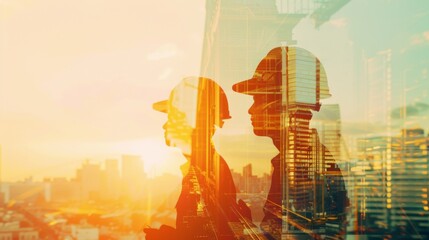 team engineer building construction project with architect people or construction worker working with modern civil equipment technology