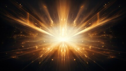 Naklejka premium Burst of energy emanating from a central point in a dark space