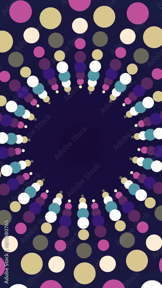 Poster motion graphics background with shapes and particles. abstract sparkling animated background. infini