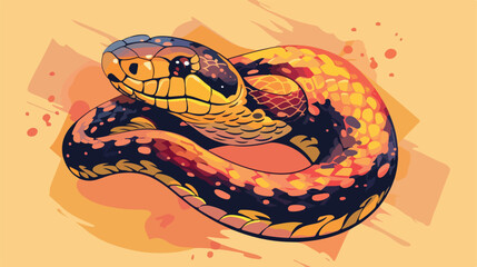 Snake icon. Animal pet cartoon and nature theme