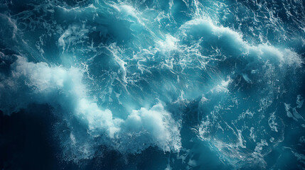A large body of water with a lot of waves and foam - Powered by Adobe