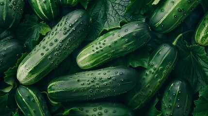 cucumbers close-up wallpaper texture pattern or background 3
