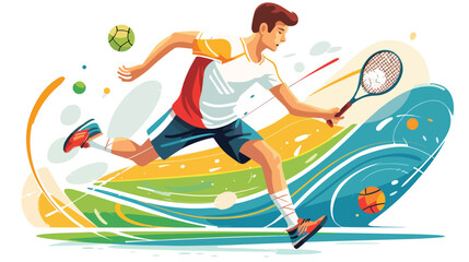Sport design over white background vector illustration