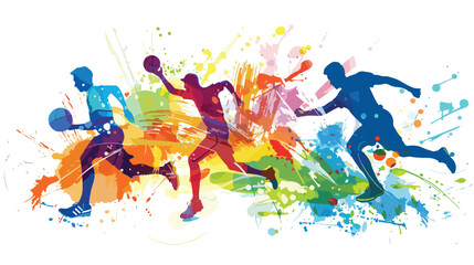 Sport design over white background vector illustration