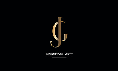 GJ, JG, G, J abstract letters logo monogram