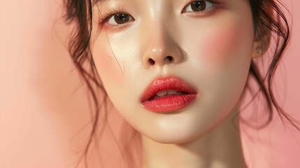 Precision Enhancement Artfully Balancing Natural Beauty and Aesthetic Refinement of a Captivating Asian Woman