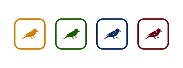 canary icon vector illustration. canary icon in different color design.