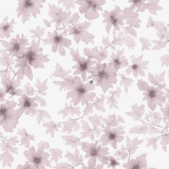 seamless cherry blossoms background