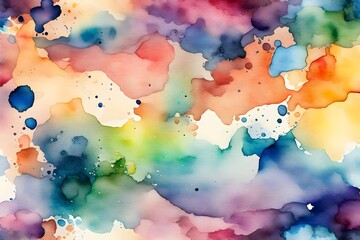 A visually stunning watercolor background, with a diverse range of colors that come together in a harmonious and dynamic blend.
