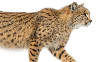 Obraz premium Mountain Lion in Motion, Alert and Agile