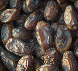 Fresh organic dried tasty dates background.  Top view on white backgrounds. Ramadan food. close up