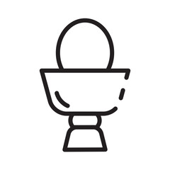 Breakfast Egg Food Line Icon