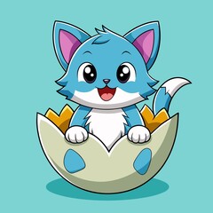 Obraz premium adorable in eggshell