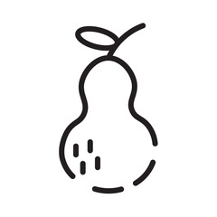 Food Fruits Pear Line Icon