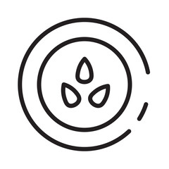 Food Label Seasame Line Icon