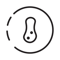 Food Label Peanut Line Icon