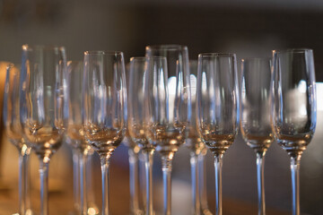 glasses of champagne