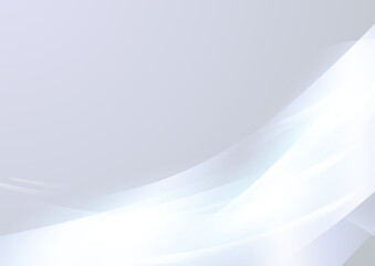 輝くシルバーの抽象ライン背景