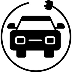 Obraz premium Car Charging Icon