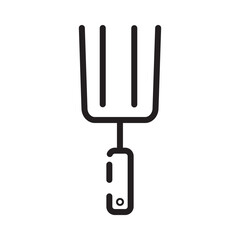 Dinner Fork Kitchen Line Icon