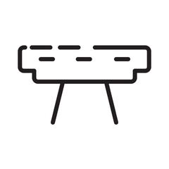 Dinner Furniture Kitchen Line Icon