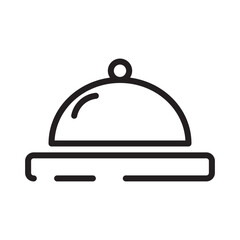 Obraz premium Basic Dinner Dish Line Icon