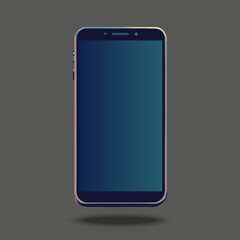 Mock up mobile phone on dark background for decorate