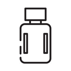 Bottle Breakfast Dinner Line Icon