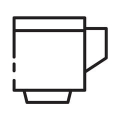 Cup Dinner Drink Line Icon