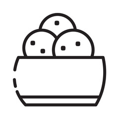 Crisp Dinner Garlic Line Icon