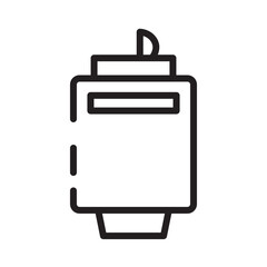 Dinner Drink Food Line Icon