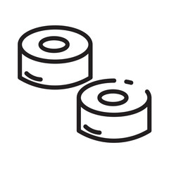 Lunch Roll Sushi Line Icon