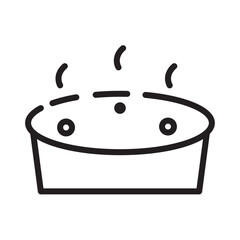 Bakery Dinner Food Line Icon