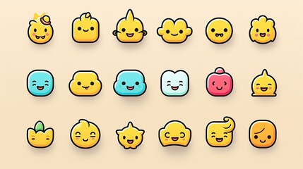 emoji sticker for UI design 