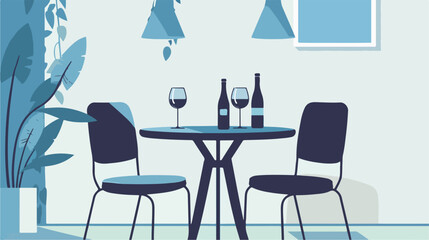Table icon design Home room decoration interior livin