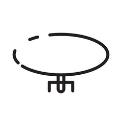 Hotel Stool Table Line Icon