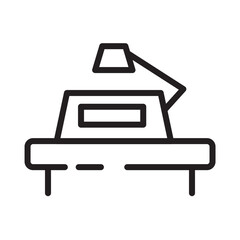 Study Table Desk Line Icon