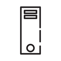 Binders Business Desk Line Icon
