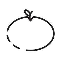 Fruit Fruits Orange Line Icon