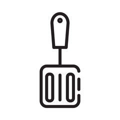 Obraz premium Kitchen Kitchenspatula Spatula Line Icon