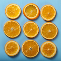 Obraz premium Sunny Side Up: Juicy Orange Slices