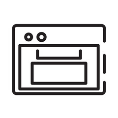 Cooking Oven Stove Line Icon